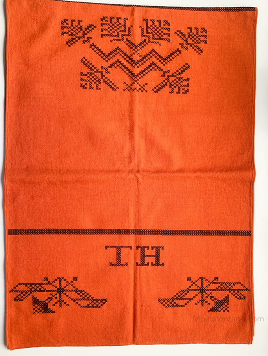 Finnish orange textile, 1936