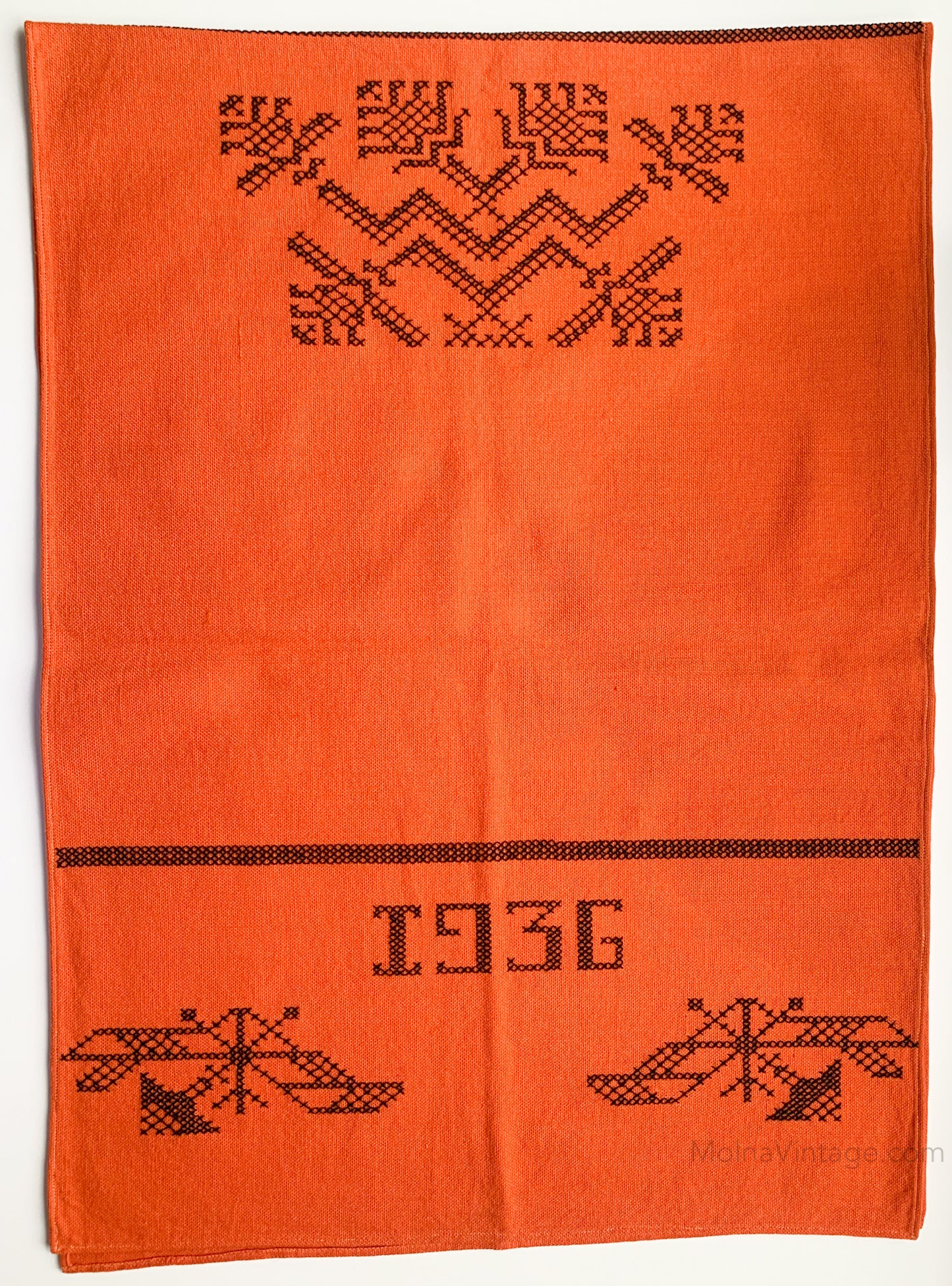 Finnish orange textile, 1936
