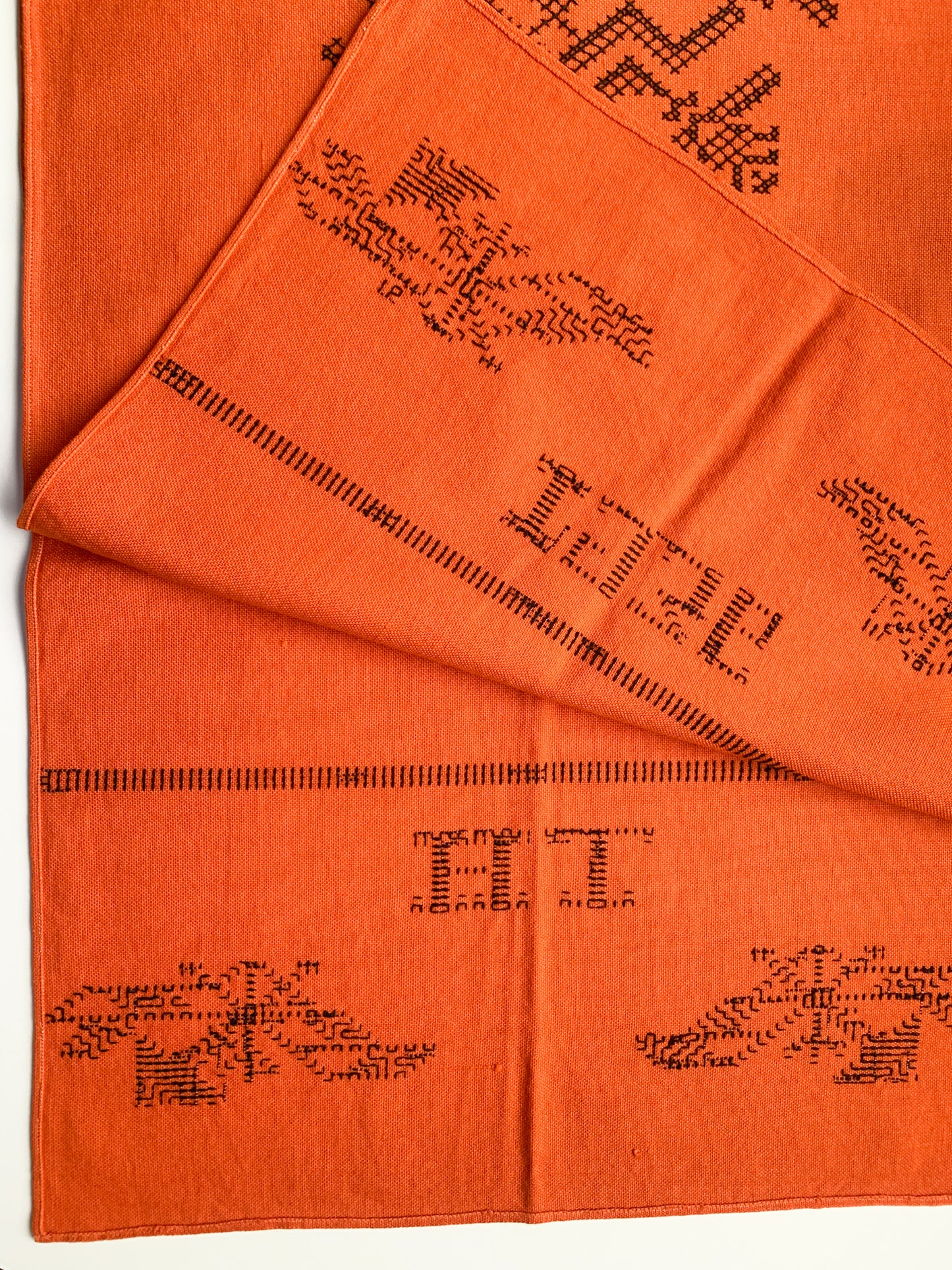 Finnish orange textile, 1936