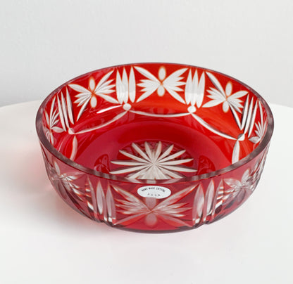Ruby crystal bowl, USSR