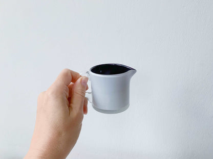 Sugar bowl & creamer, Black & White series, designer Nanny Still, Riihimäki, 60s