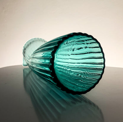 Iittala Gluck! teal glass pitcher | Kati Tuominen-Niittylä