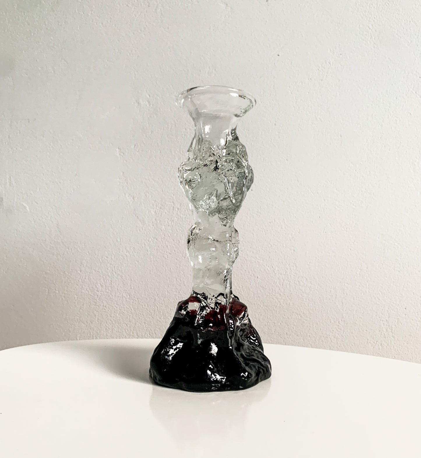 Art Glass Candle Holder & Figurine (20 cm), Humppila Finland