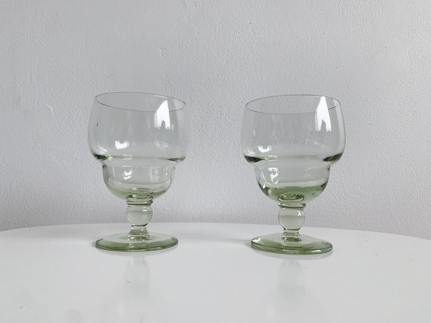 Beer glasses pair Art Deco Scandinavia