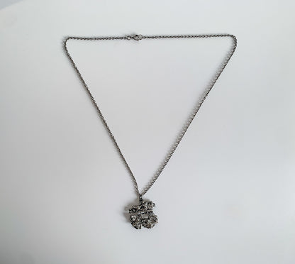 Brutalist Silver Lattice Pendant | Finland, 1970s