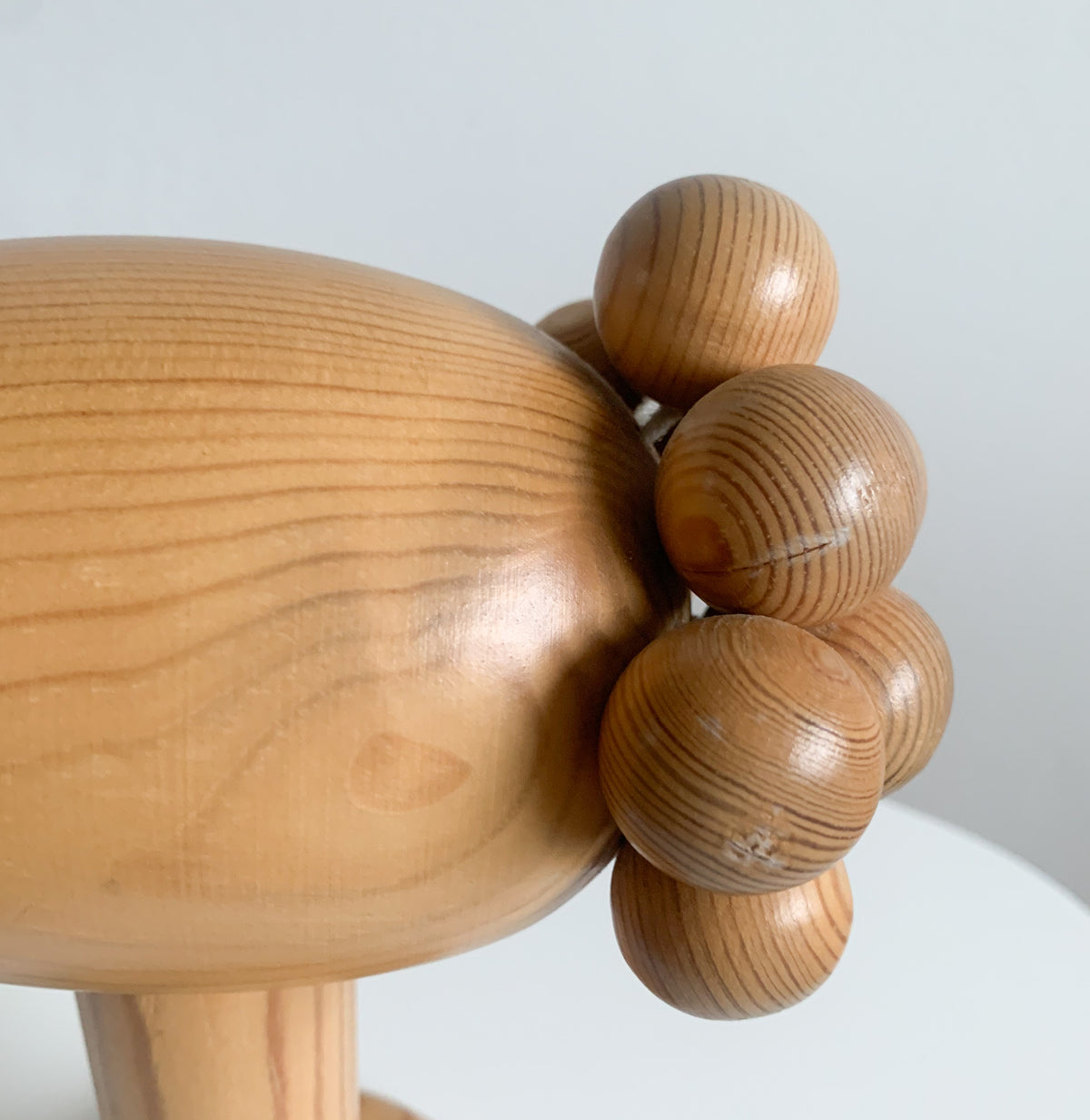 Crane wooden sculpture by Kaija Aarikka