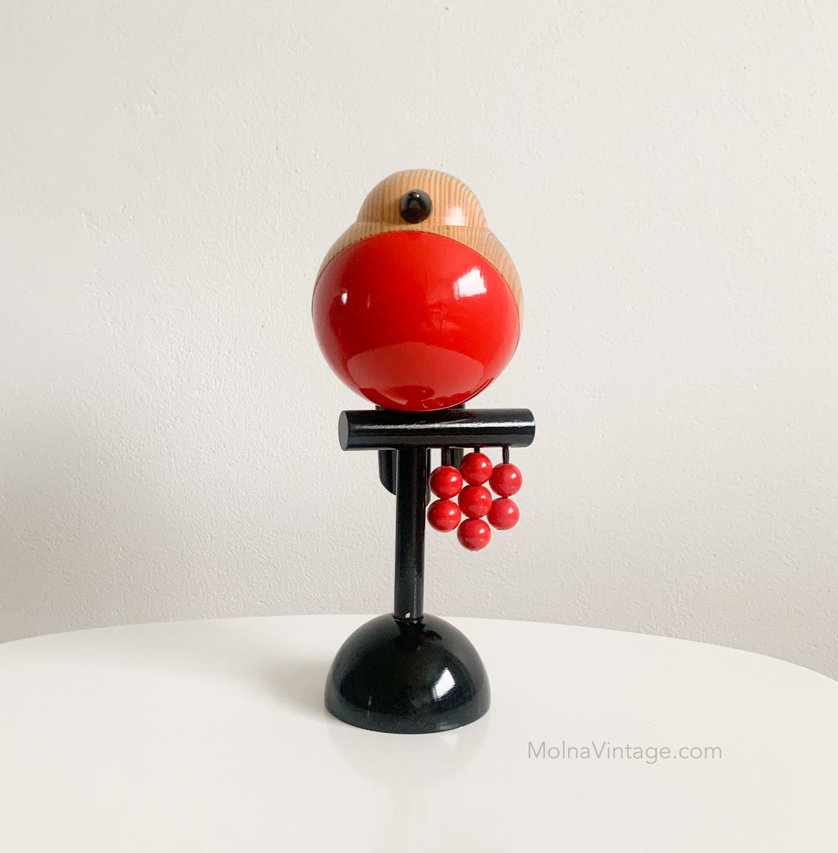 Satulintu wooden sculpture by Kaija Aarikka