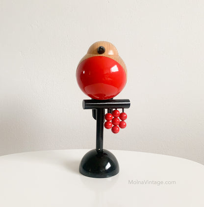 Satulintu wooden sculpture by Kaija Aarikka