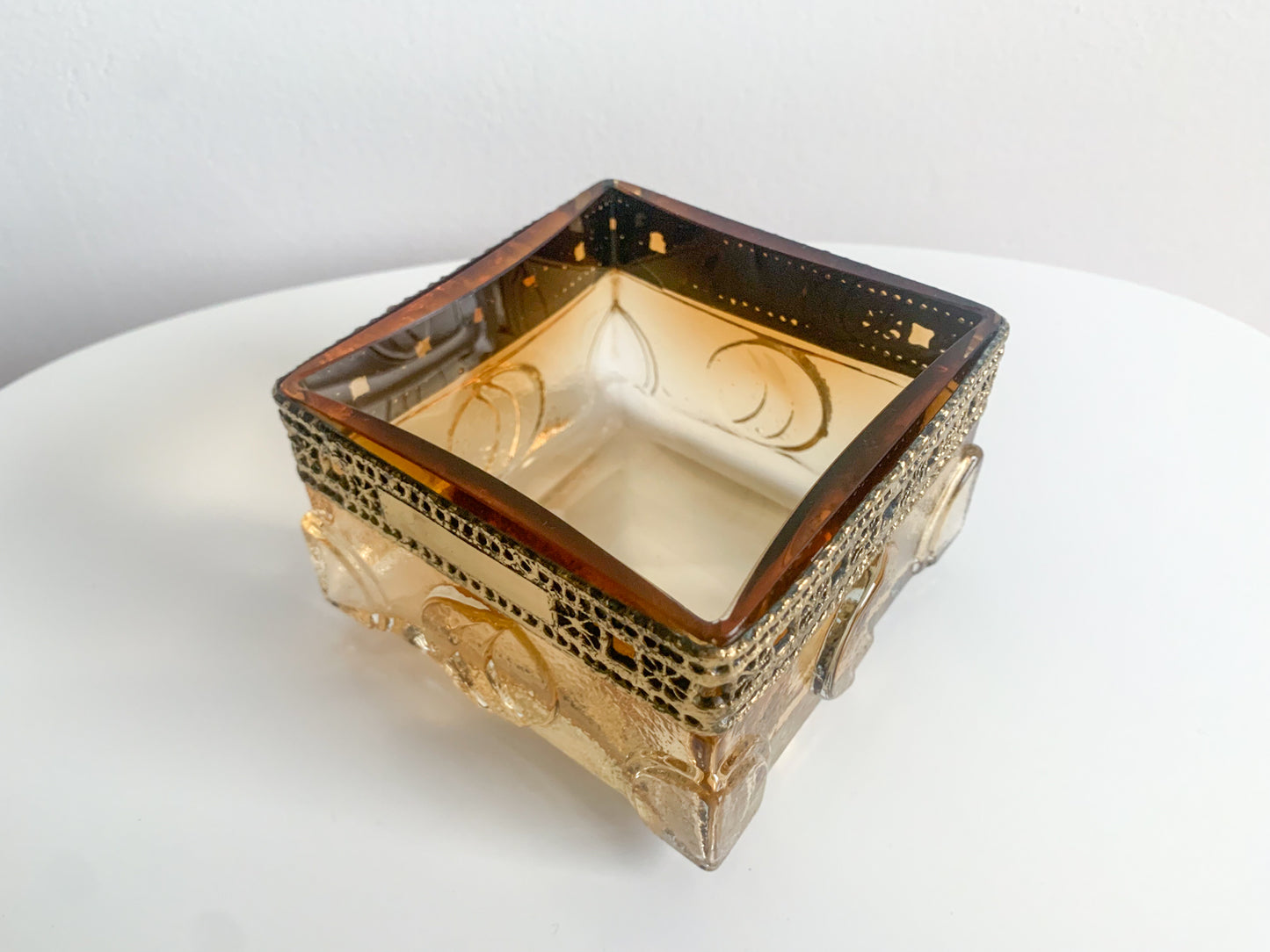 Brutalist Glass Bowl Lunar Eclipse Series by Pentti Sarpaneva
