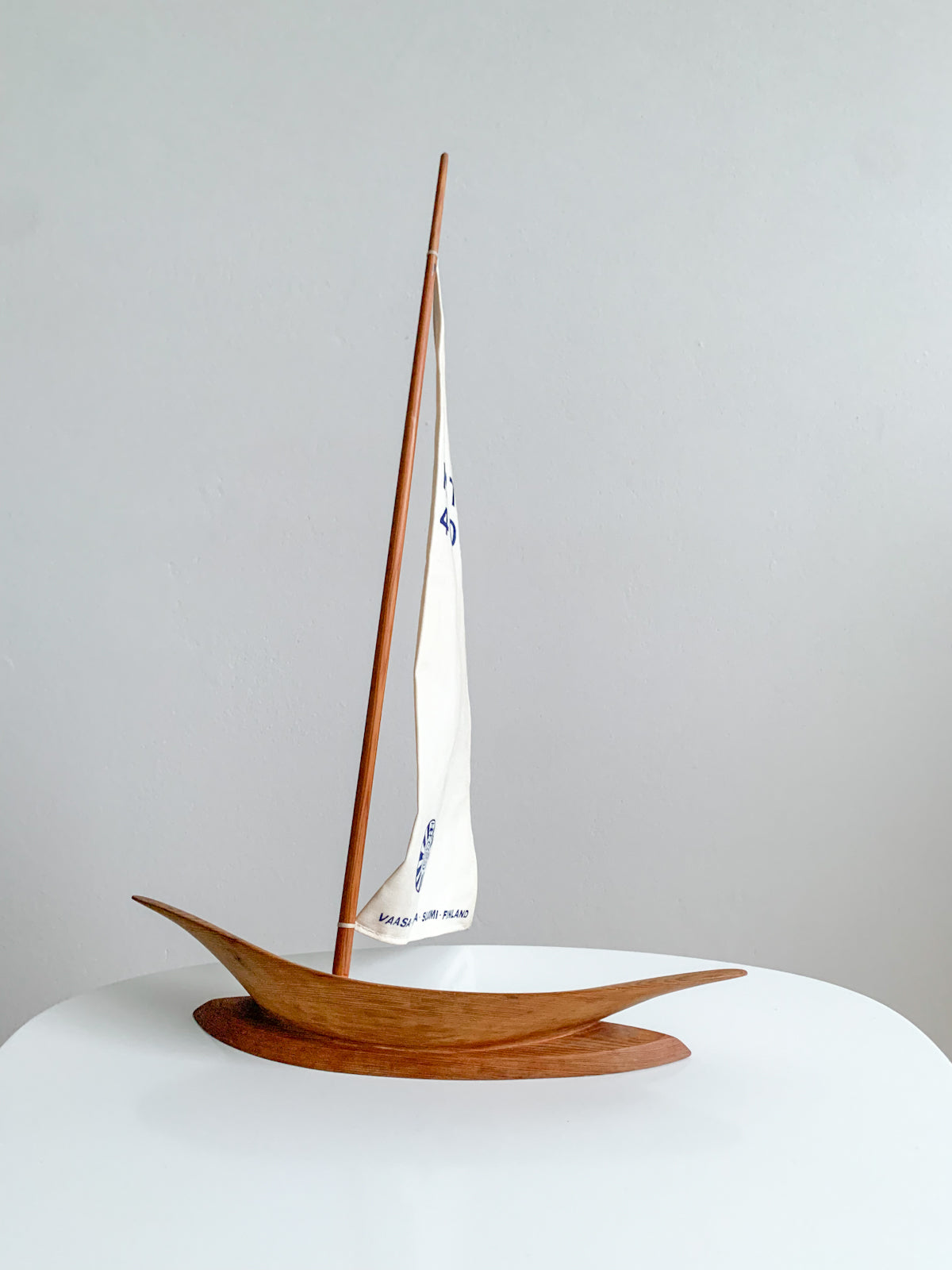 Finnish Wooden Sailboat Model | Vaasa, 1978