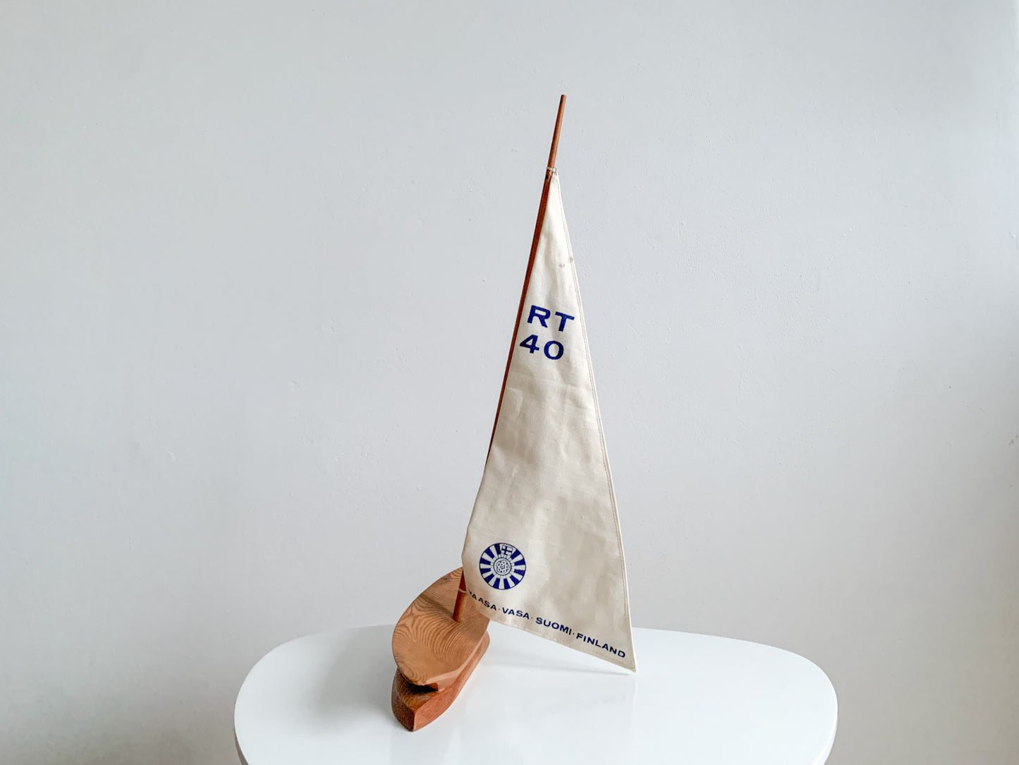 Finnish Wooden Sailboat Model | Vaasa, 1978
