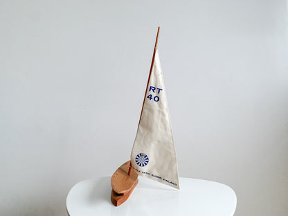 Finnish Wooden Sailboat Model | Vaasa, 1978
