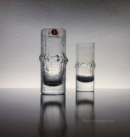 2 Iittala Niva Glasses by Tapio Wirkkala