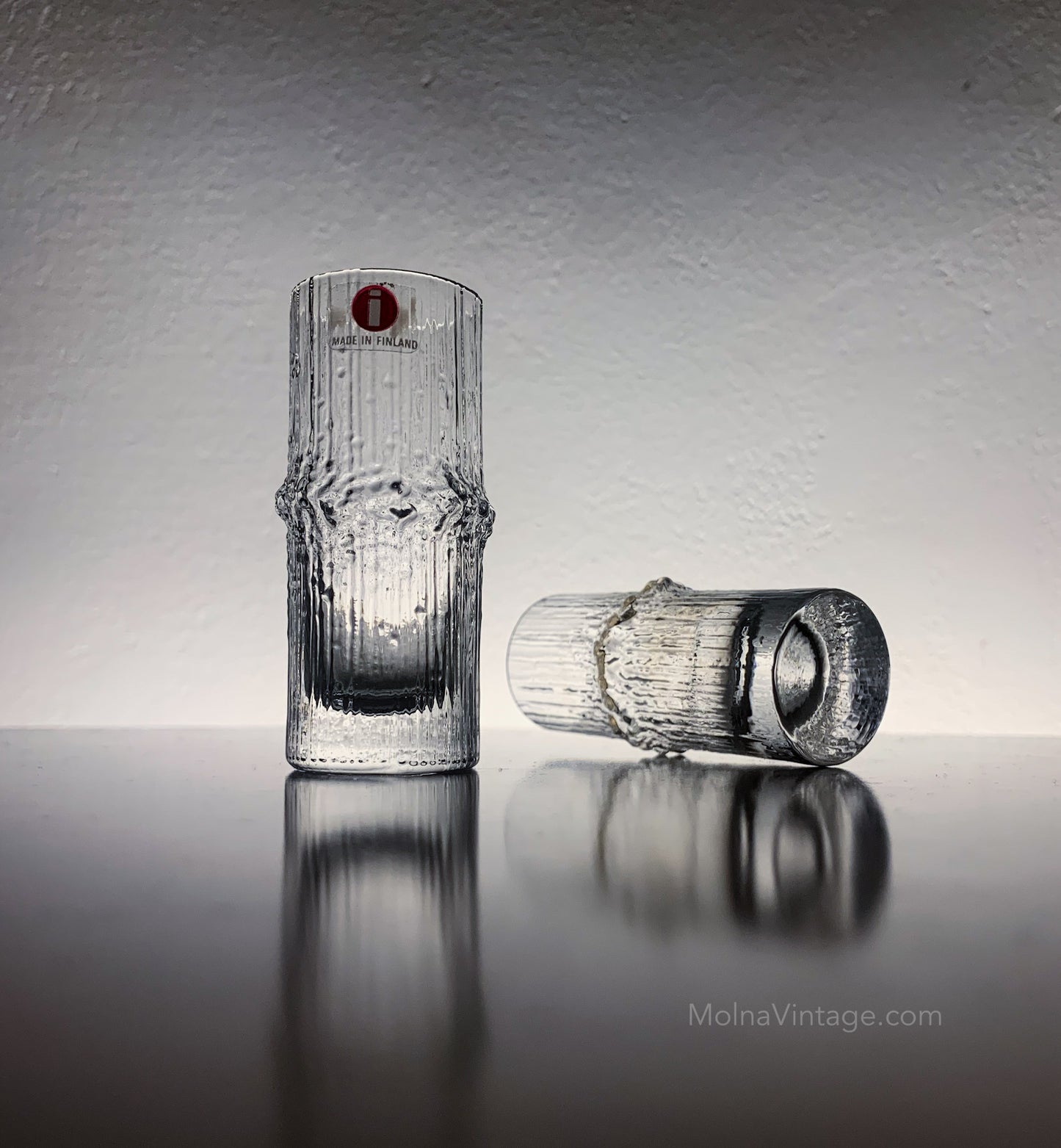 2 Iittala Niva Glasses by Tapio Wirkkala