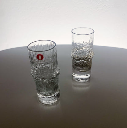 2 Iittala Niva Glasses by Tapio Wirkkala