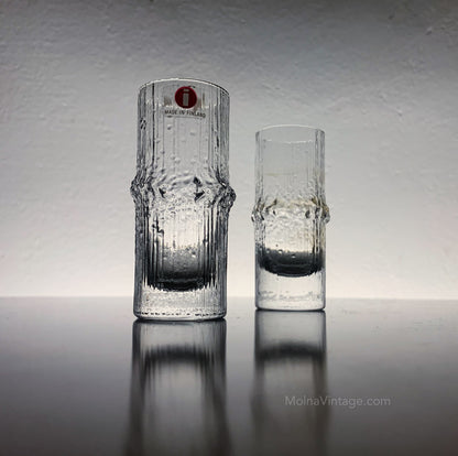 2 Iittala Niva Glasses by Tapio Wirkkala