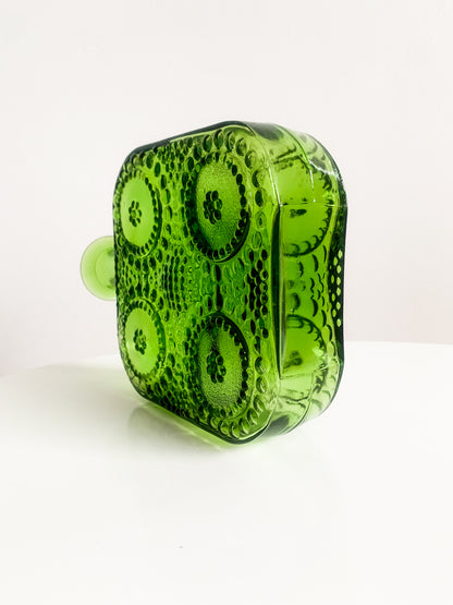 Nanny Still, Riihimäki | Grapponia Green Art Glass Vase Bottle