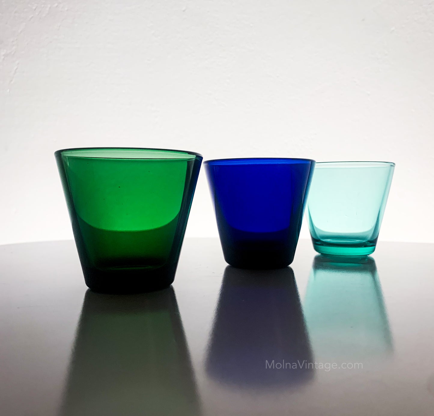 3 Iittala Kartio glasses by Kaj Franck