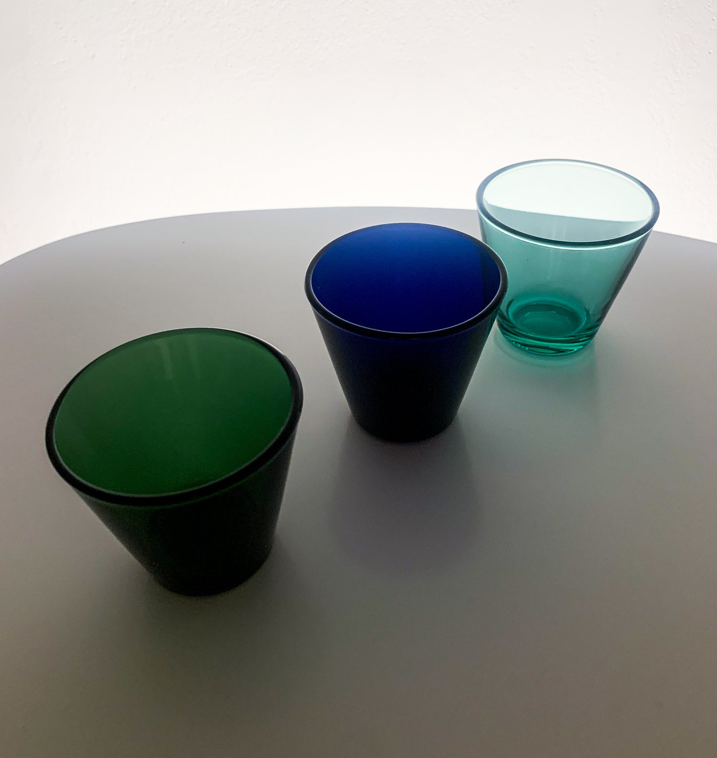 3 Iittala Kartio glasses by Kaj Franck