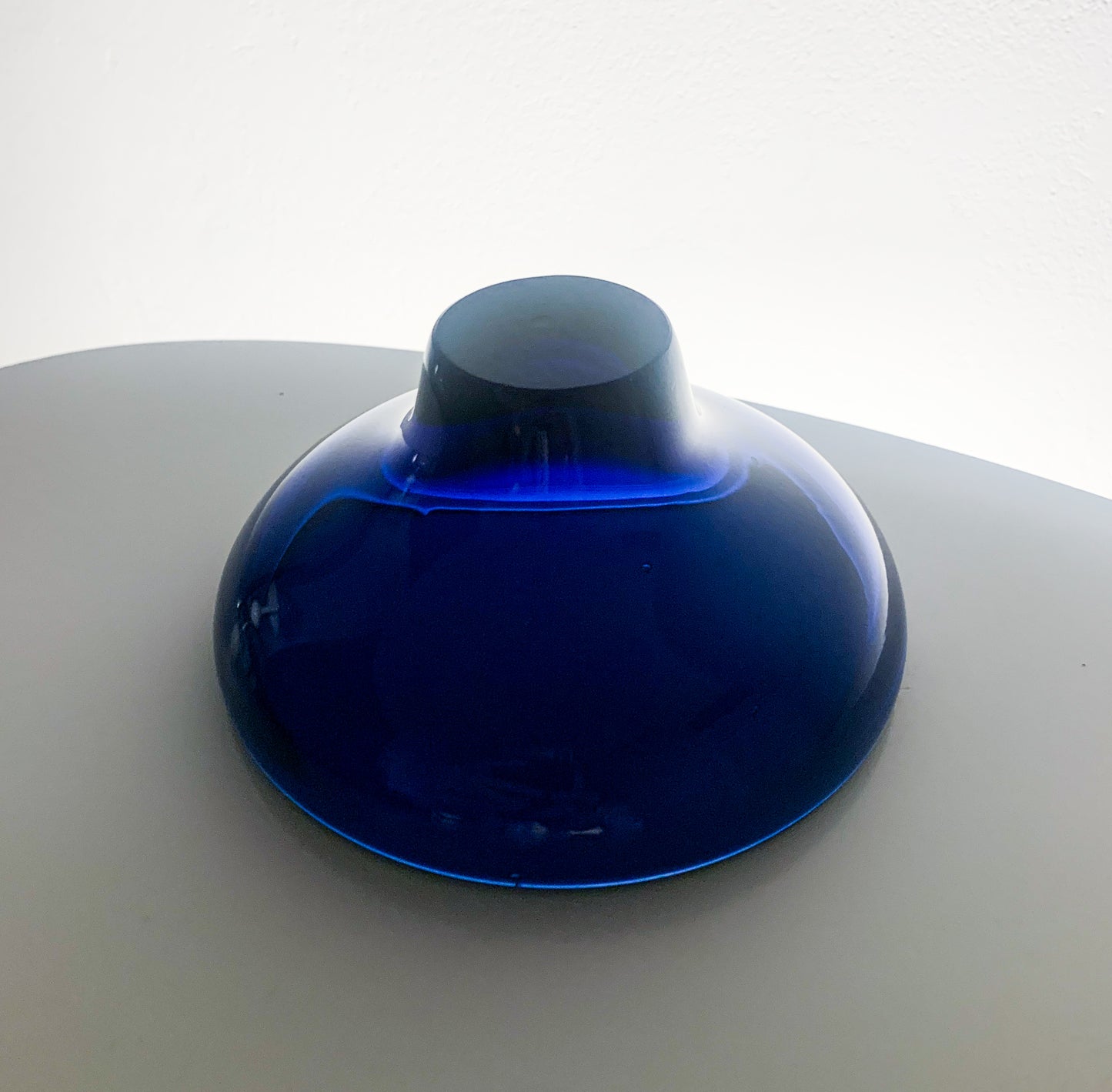 Glass serving bowl, attributed to Per Lütken, Holmegaard