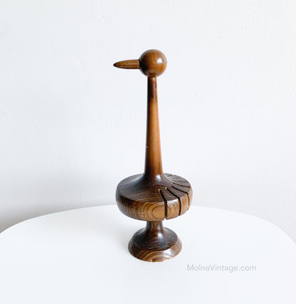 Wooden Bird Figurine 1970s | Paavo Asikainen