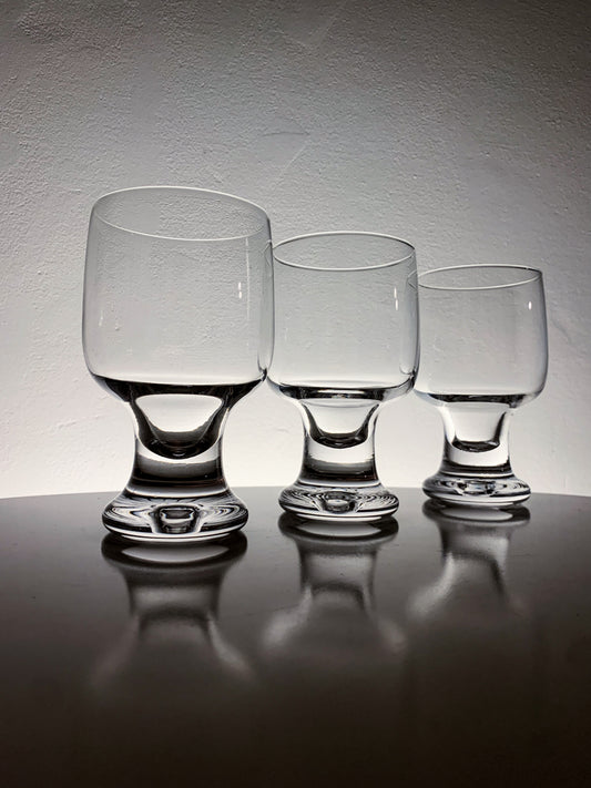 Tapio Wirkkala Iittala Finland, Trio “Joiku” wine glasses