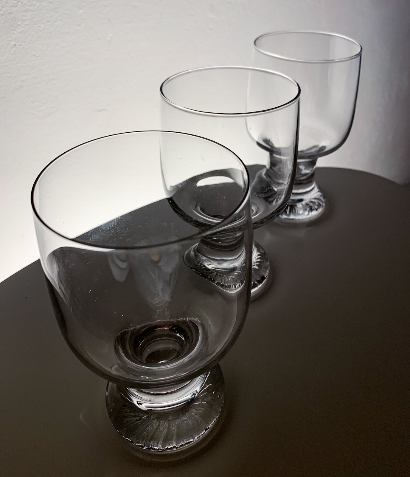 Tapio Wirkkala Iittala Finland, Trio “Joiku” wine glasses