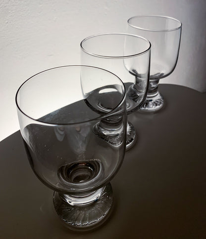Tapio Wirkkala Iittala Finland, Trio “Joiku” wine glasses