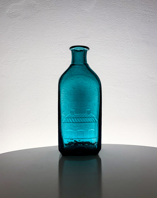 Nuutajärvi 150th Anniversary Art Glass Bottle, 1940s