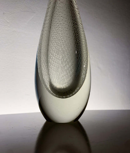 Mikko Helander Humppila | Bullicante crystal vase, Signed