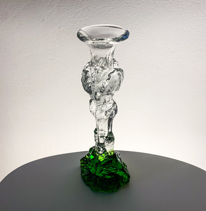 Art Glass Candle Holder & Figurine, 26 cm | Humppila Finland