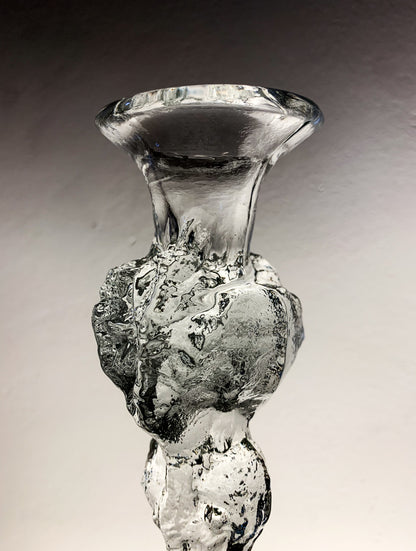 Art Glass Candle Holder & Figurine, 26 cm | Humppila Finland