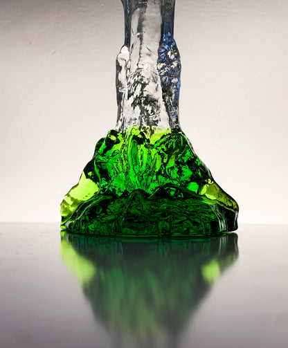Art Glass Candle Holder & Figurine, 26 cm | Humppila Finland