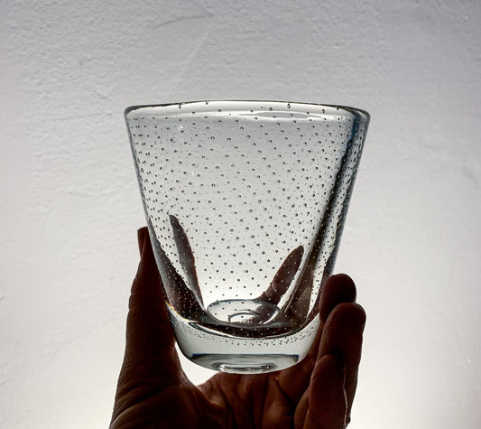 Gunnel Nyman | GN3 Bubble Glass Vase, Signed