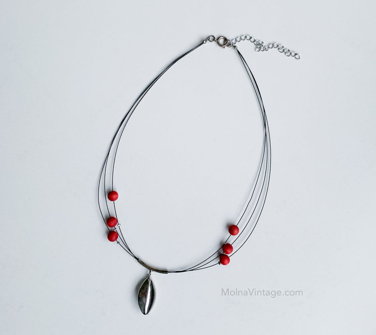 Lingonberry necklace metal pendant | Aarikka Finland