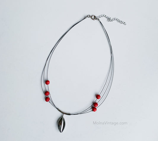 Lingonberry necklace metal pendant | Aarikka Finland
