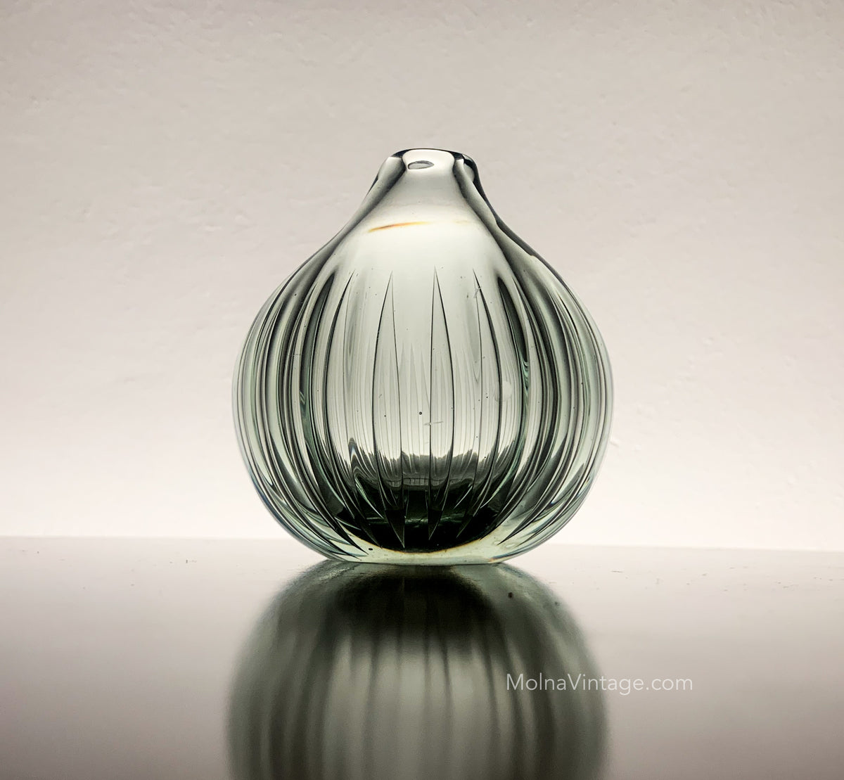 Kaisla Sipuli Art Glass Object | Kaj Franck Nuutajarvi | Molna Vintage