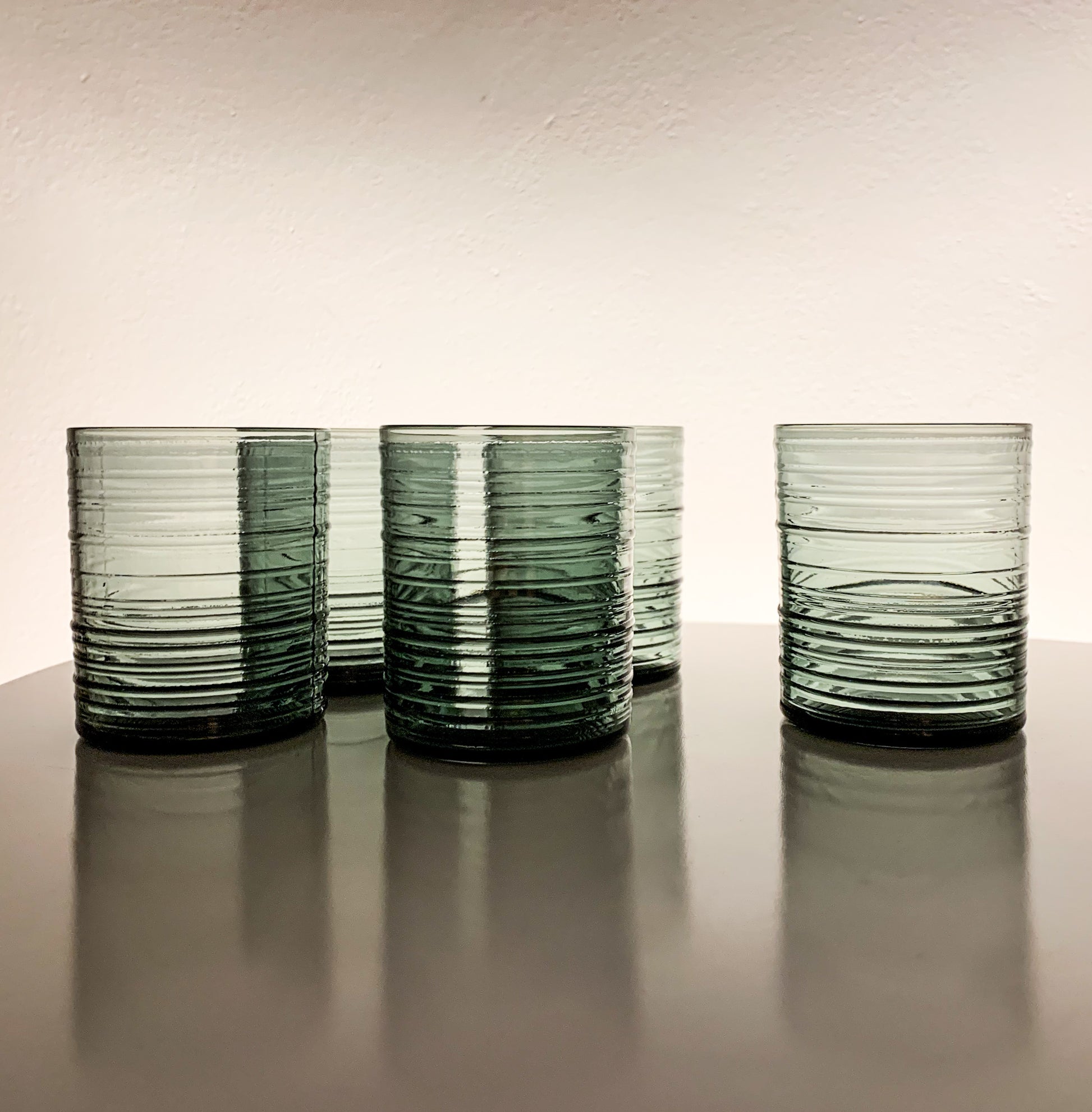 Kaj Franck Nuutajarvi Notsjo | Rustica Drinking Glass set 5 | Molna Vintage