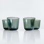 Kaj Franck Nuutajarvi | Vintage Set smoked glass tumblers | Molna Vintage