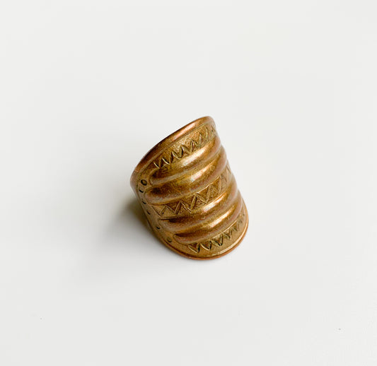 Kalevala Koru Finland | Pernio Bronze Ring | Molna Vintage
