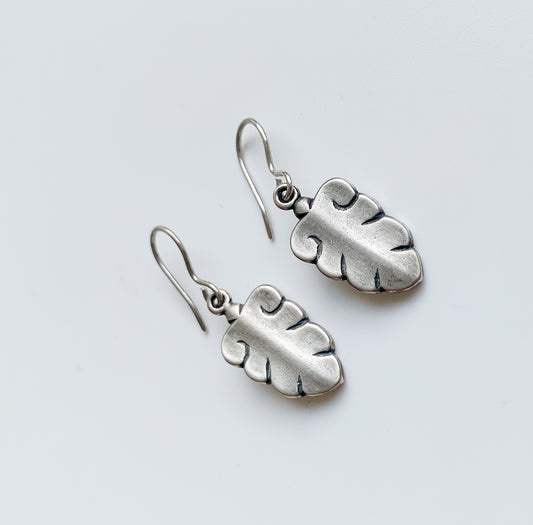 Kalevala Koru Silver Earrings | Pustan Tammi Oak Pusta | Molna Vintage