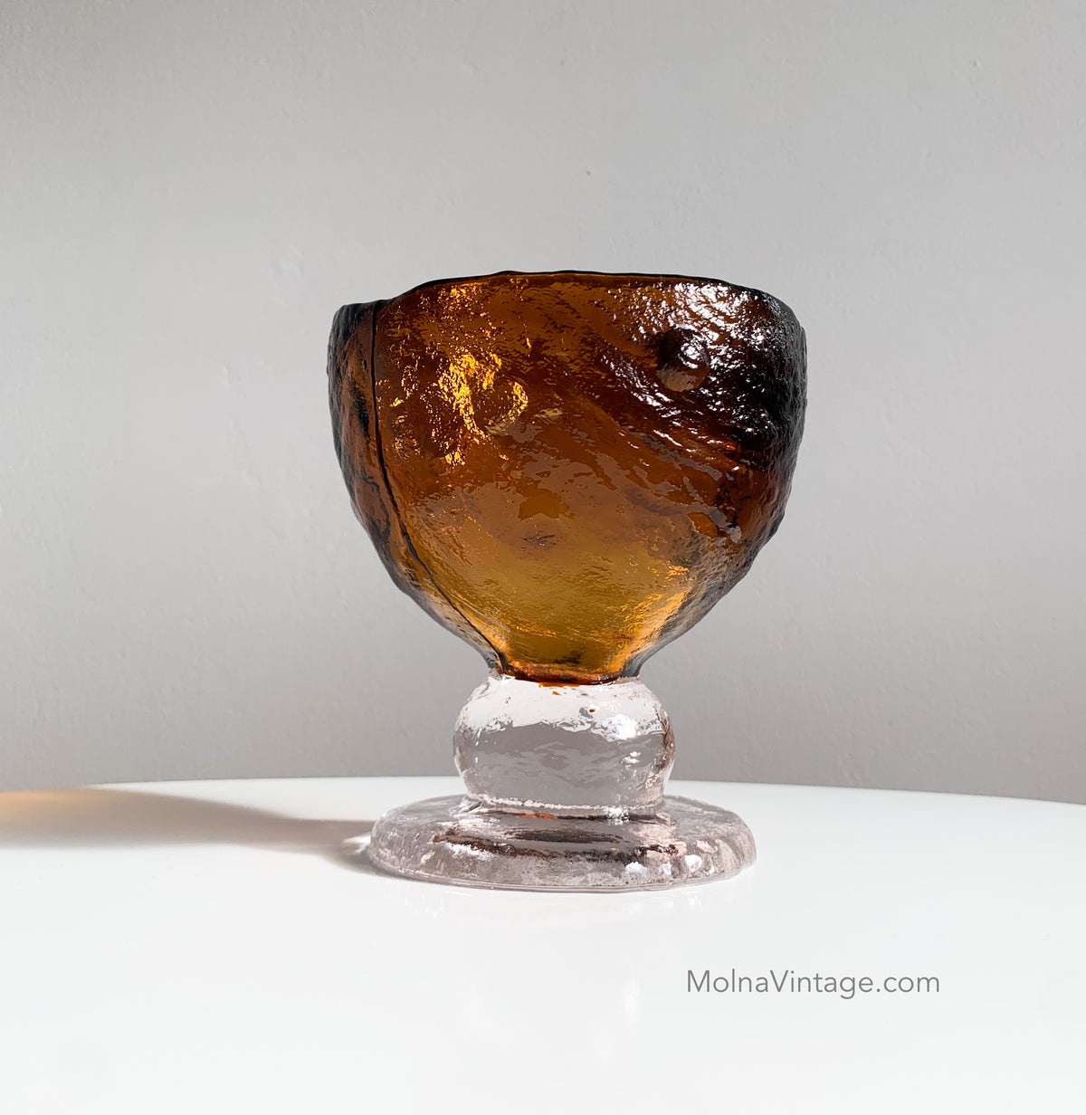 Kivi Glass Bowl | Humppila Finland Pertti Santalahti | Molna Vintage