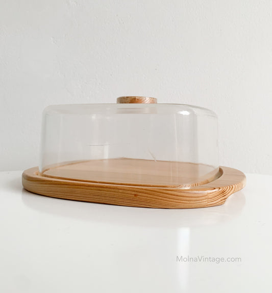 Lindholm Finland Serving Wooden Dish | Cheese keeper | Molna Vintage