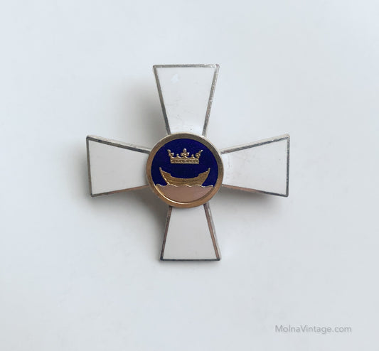 Military Badge | Finnish Forces Guard Jaeger Cross | Molna Vintage