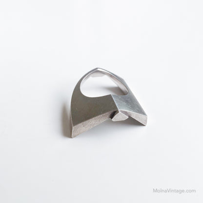 Modernist Swedish Silver Ring | Sigtuna | Molna Vintage