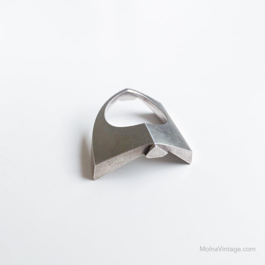 Modernist Swedish Silver Ring | Sigtuna | Molna Vintage