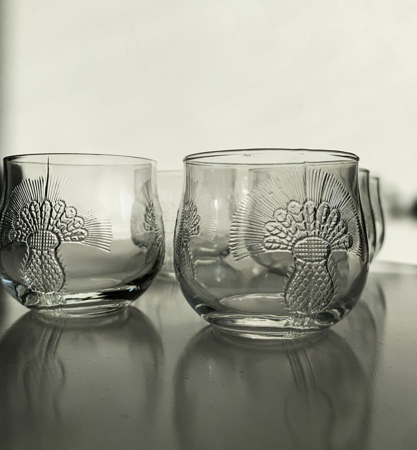 Nuutajarvi Heikki Orvola | Silja set 6 glasses 1970s Arabia | Molna Vintage