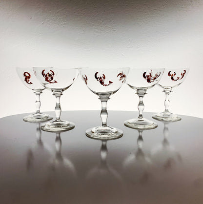 Riihimaen Lasi Tyra Lundgren | Thyla Glasses Cryfish Decor | Molna Vintage