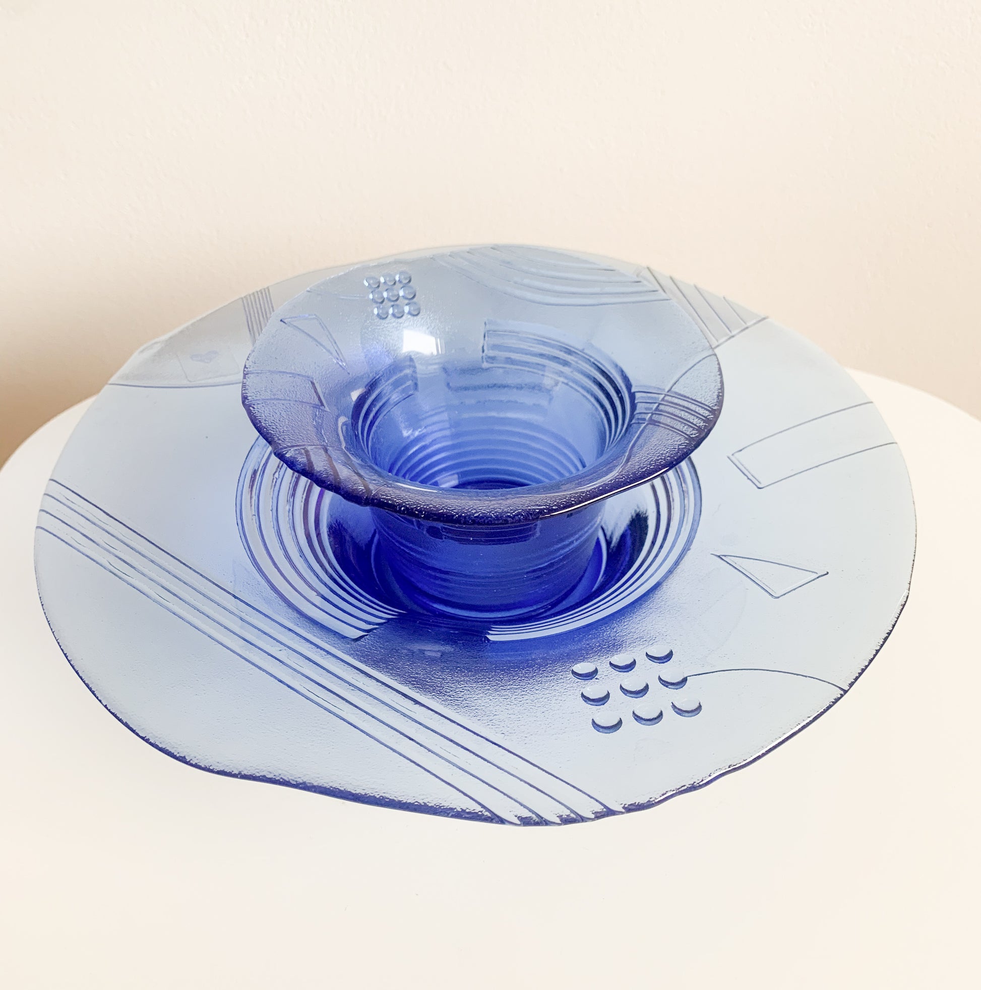 Riihimaen lasi avanti | Serving Platter Bowl | Hans Nyqvist | Molna Vintage