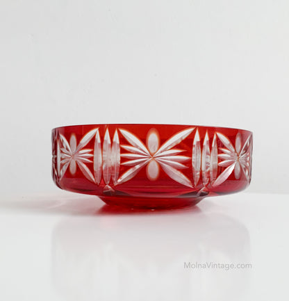 Ruby Crystal Bowl | Molna Vintage